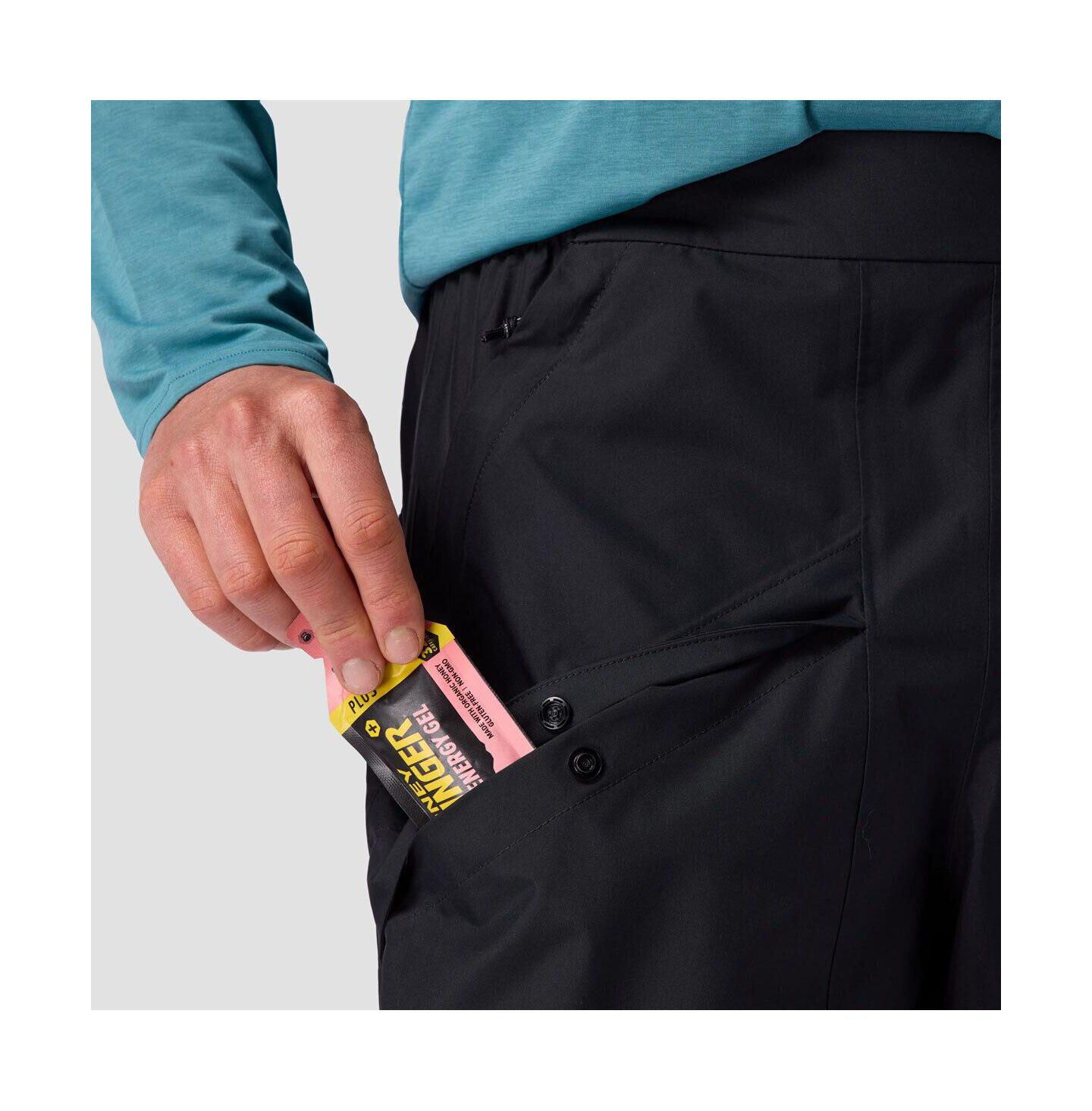 Мужские брюки Backcountry Kanarra 2.5L Rain Pant, цвет: Чёрный — фото 4