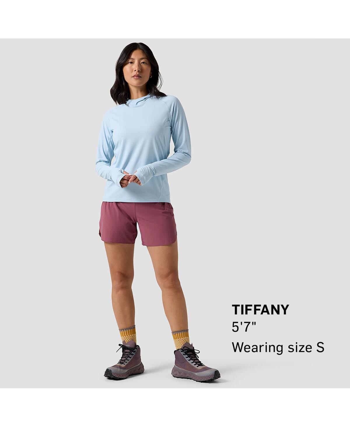 Backcountry Women's Tahoe Sun Hoodie Long Sleeve Performance Tops In Blue