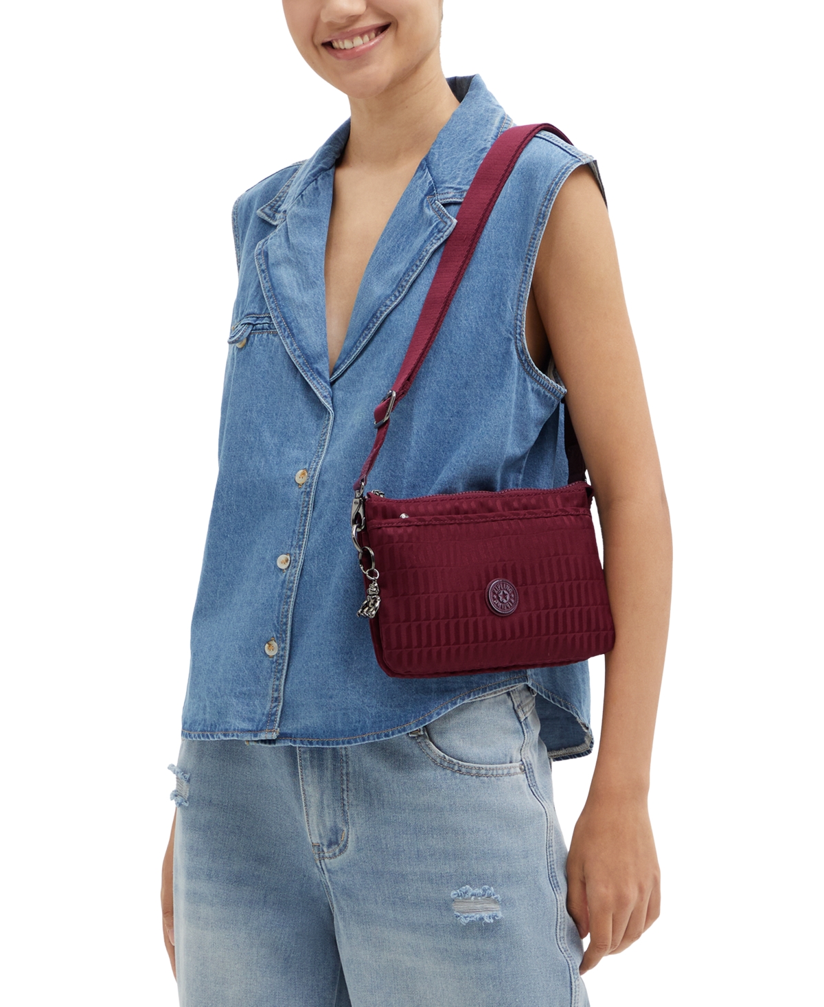 Kipling Women's Riri Crossbody Bag In Burgundy