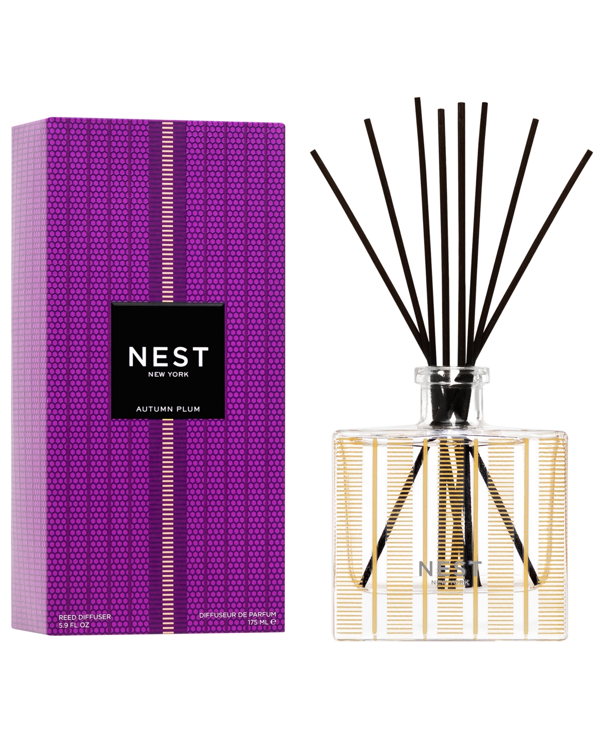 Nest New York Plum and Cinnamon Reed Diffuser, 5.9 oz.