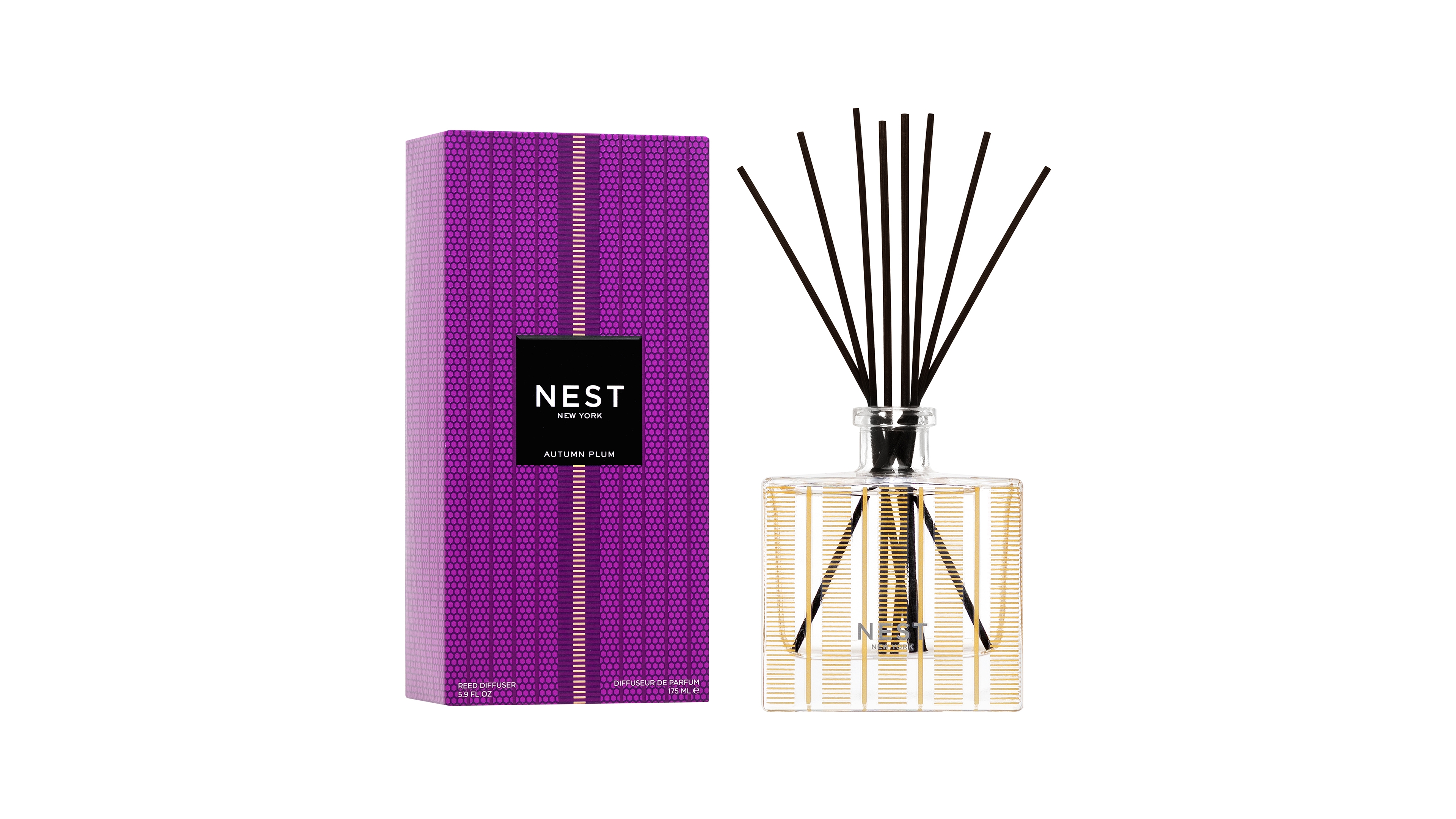 Nest New York Plum and Cinnamon Reed Diffuser, 5.9 oz.