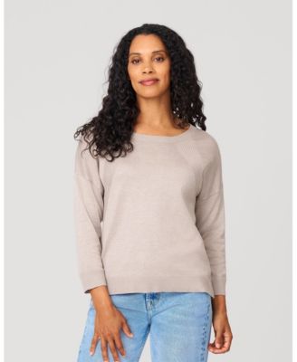 Women's Button Back Rib Knit Sweater