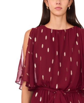 Women's Crew Neck Belted Jumpsuit