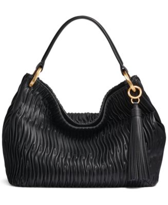 Donna Karan New York Glenwood Pleated Large Shoulder Handbag - Macy's