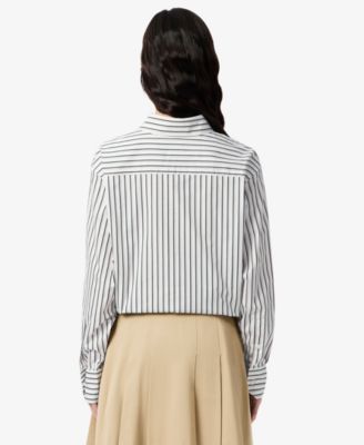 LACOSTE Women's Oversized Button-Up Shirt