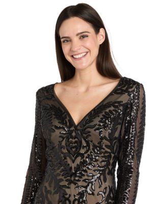 Petite Beaded V-Neck Dress