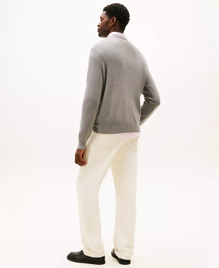 Men's Crewneck Logo Intarsia Graphic Sweater - thumbnail 4