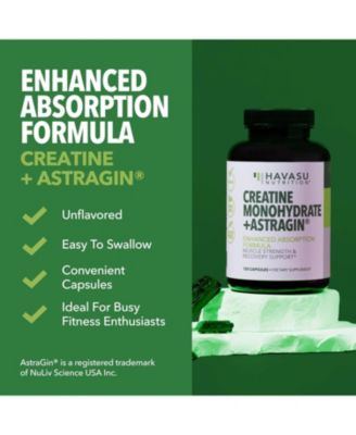 Creatine + AstraGin Capsules, 120ct
