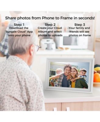 10in Cloud Frame- Easy PhotoShare APP- 20GB Cloud Storage, Auto-Rotate