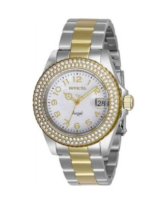 Women's 28675 Angel Quartz 3 Hand White Dial Watch