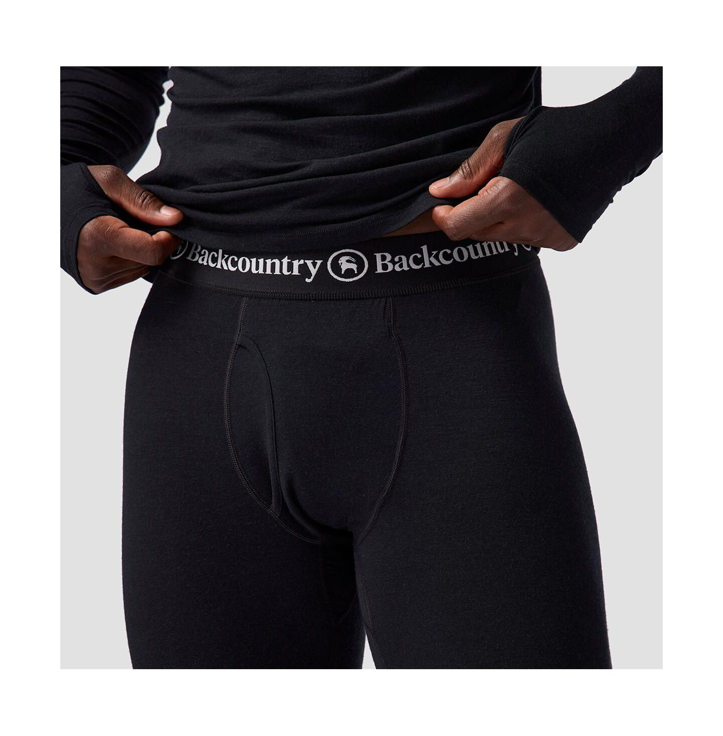 Трусы Baselayer для мужчин, шерсть мериноса — Backcountry, цвет: Чёрный — фото 4