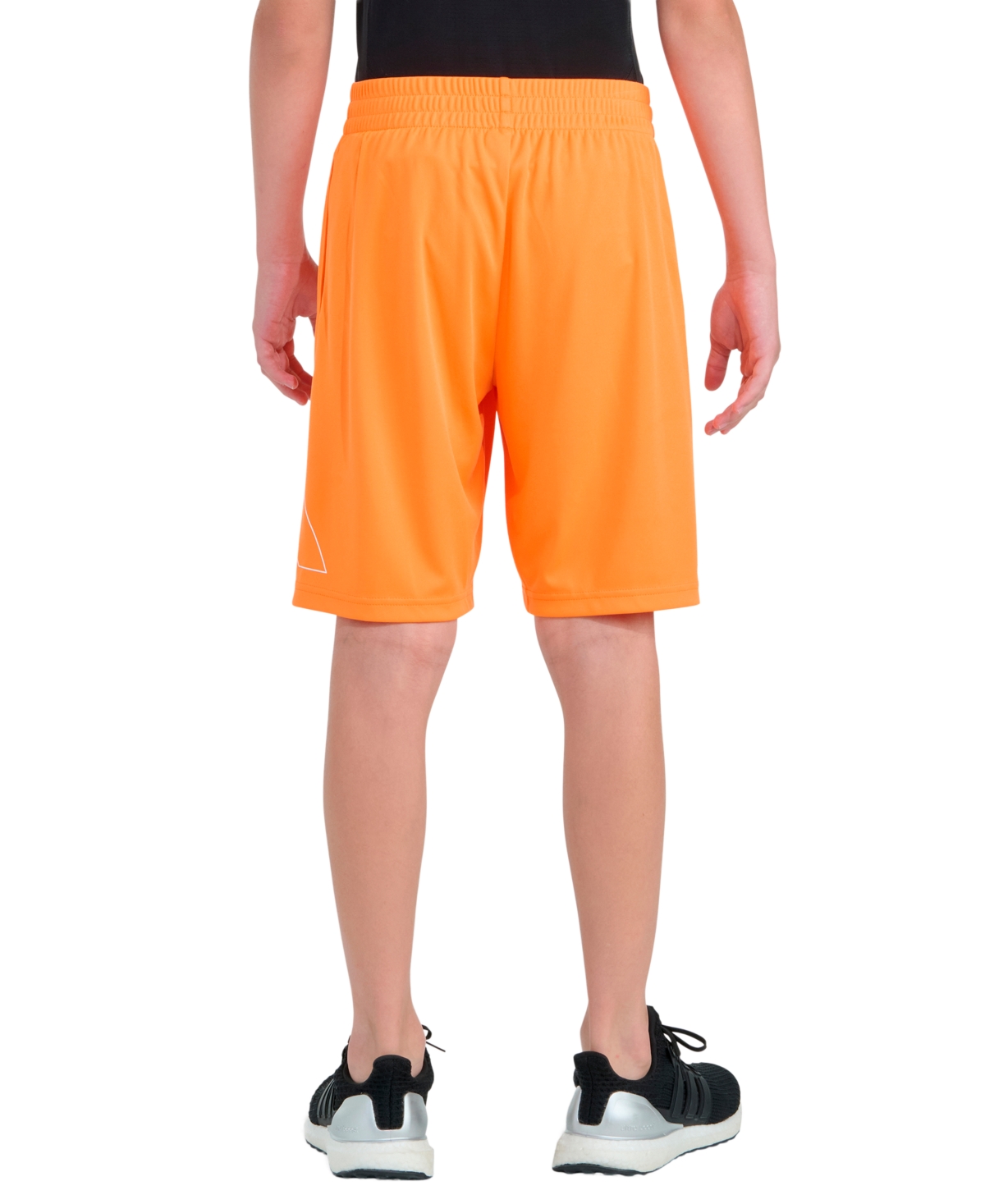 adidas Boys 8-20 Elastic Waistband Essentials Big Logo Shorts