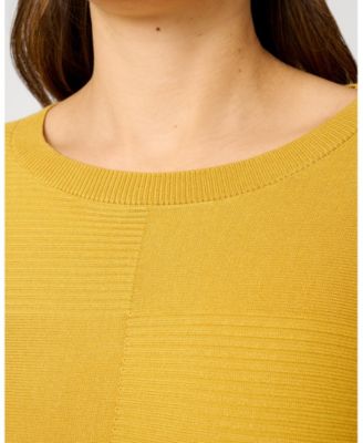 Block Rib Stitch Midweight Tunic Sweater