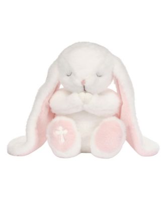 Heaven Sent Baptism White Plush Bunny Stuffed Animal Toy - Precious
