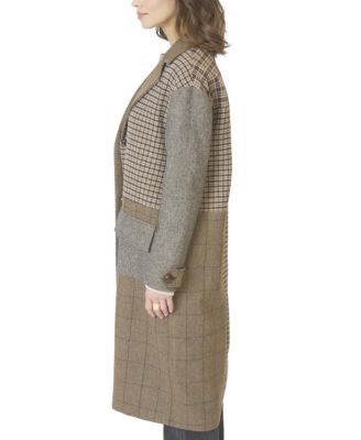 Women's Raven Patchwork Long Coat