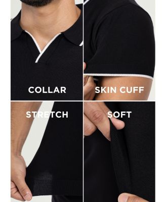 Men's Collar V-Neck Polo Sweater