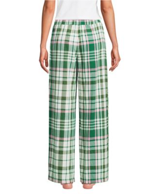 Women's Flannel Wide Leg Sleep Pants