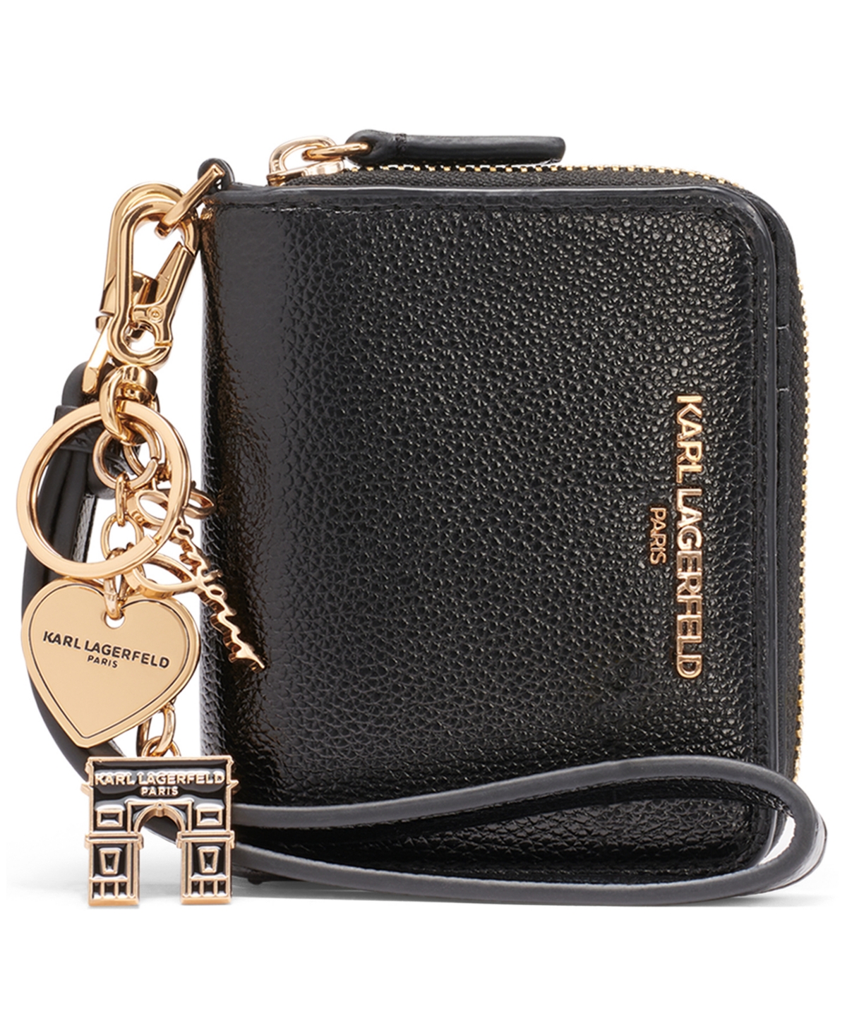 Karl Lagerfeld Boxed Zip Around Wallet In Brown