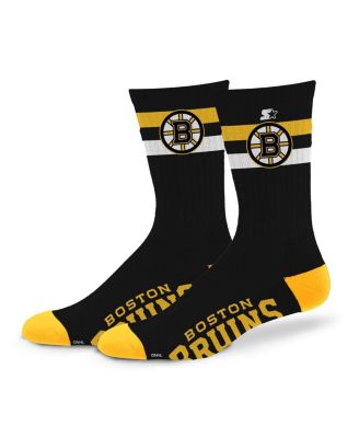 Starter - Men's and Women's Boston Bruins Team Color Two-Stripe Crew Socks