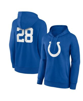 Fanatics - Women's Jonathan Taylor Royal Indianapolis Colts Player Icon Name Number V-Neck Pullover Hoodie