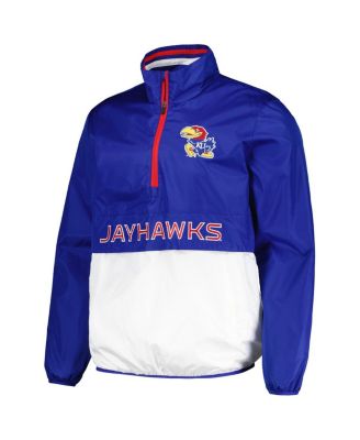Men's Royal Kansas Jayhawks Cornerman&nbsp;Half-Zip Hoodie