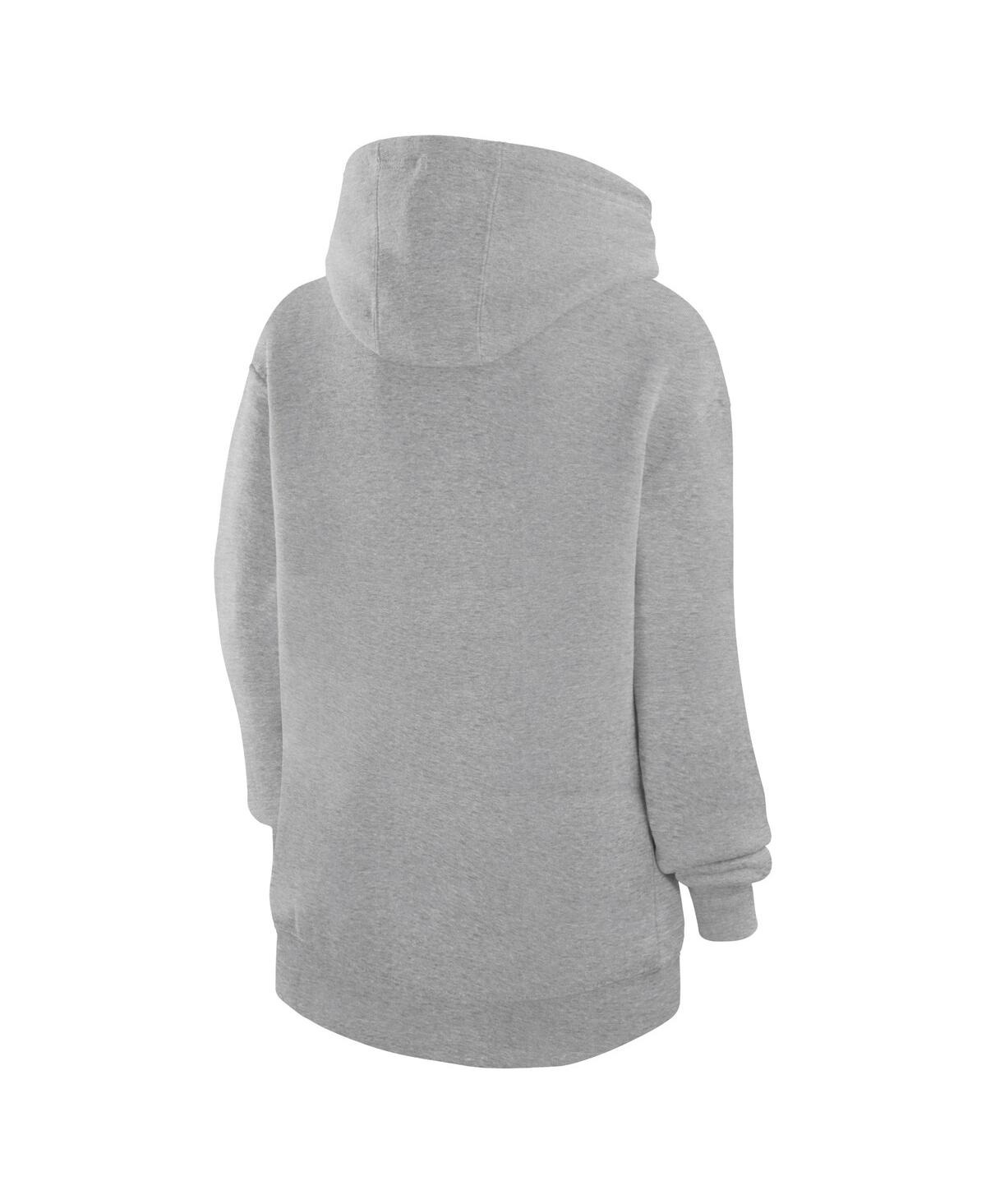 G-iii 4her By Carl Banks Women's Heather Gray Philadelphia Eagles Football Girls Graphic Pullover Hoodie In Gray