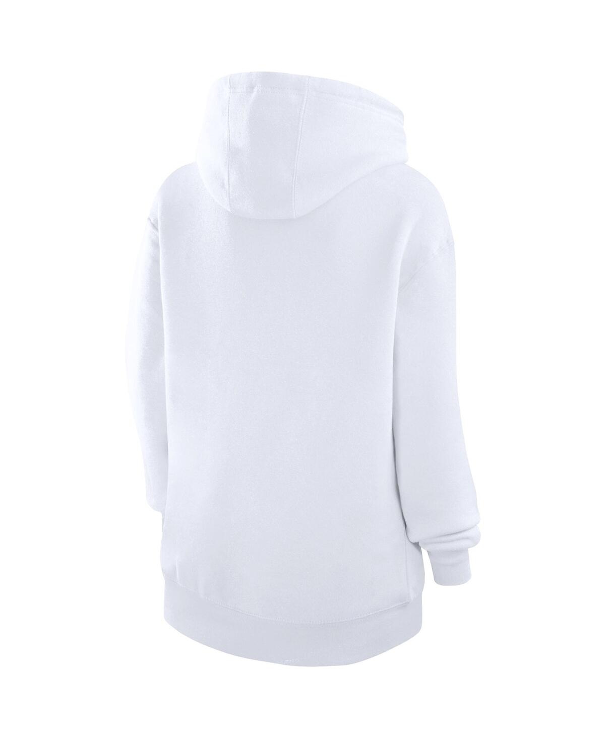 G-iii 4her By Carl Banks Women's White Chicago Bears City Graphic Team Fleece Pullover Hoodie In White