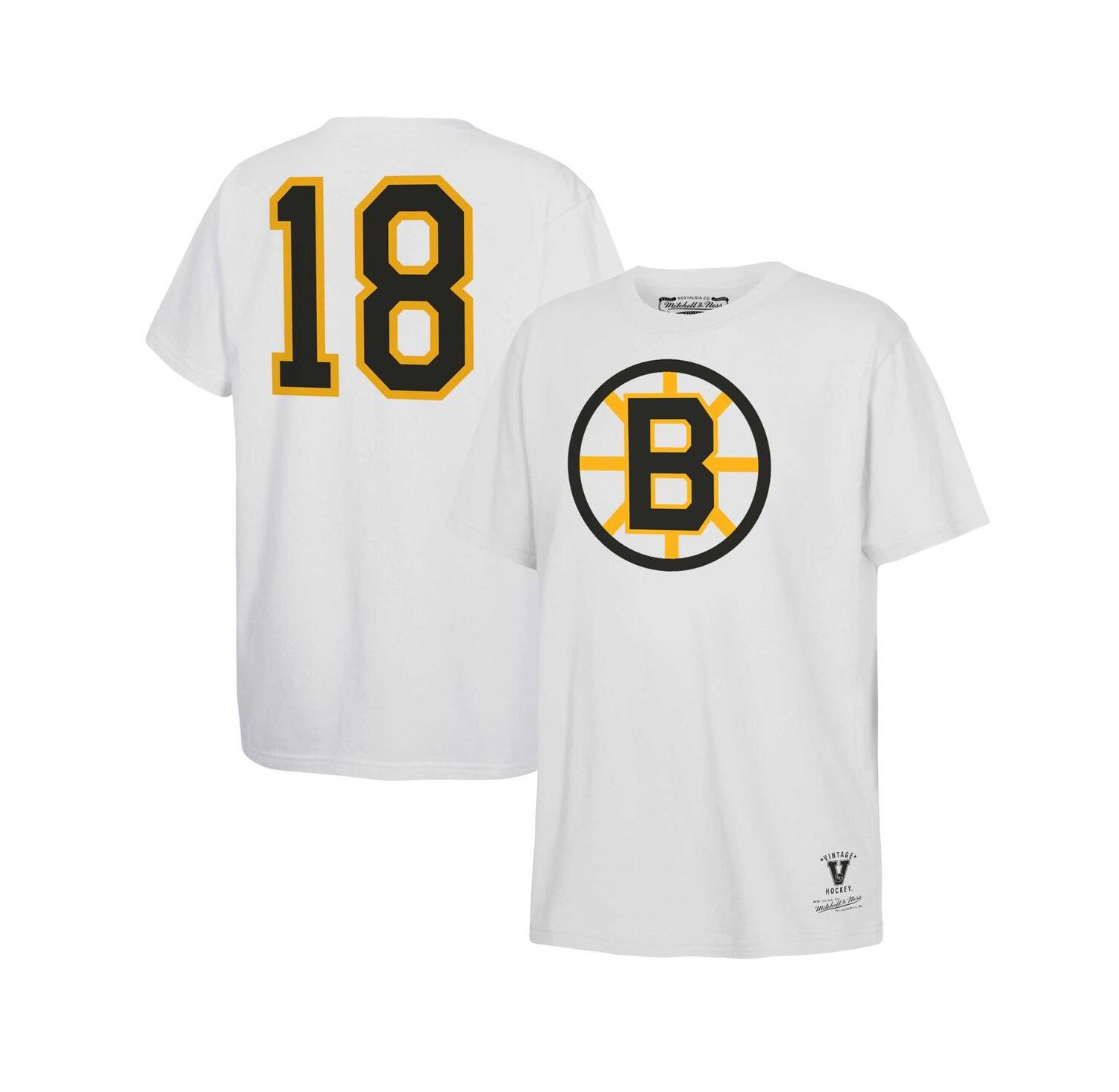 Big Boys and Girls Willie O'Ree White Boston Bruins Name & Number T-Shirt