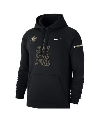 Men's Black Colorado Buffaloes I Ain't Hard 2 Find Coach Prime Club Fleece Hoodie