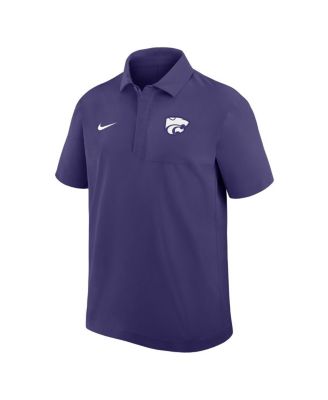 Men's Purple Kansas State Wildcats Woven Polo Shirt