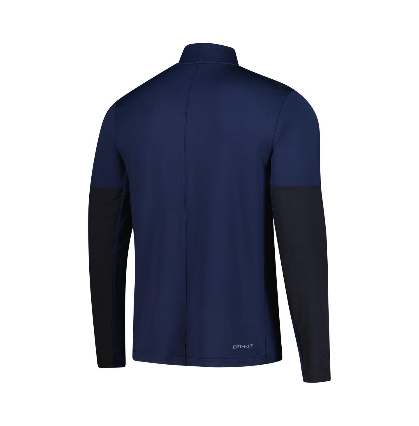 Мужское худи Nike Navy Ole Miss Rebels Dri-FIT Half-Zip Pullover — фото 2