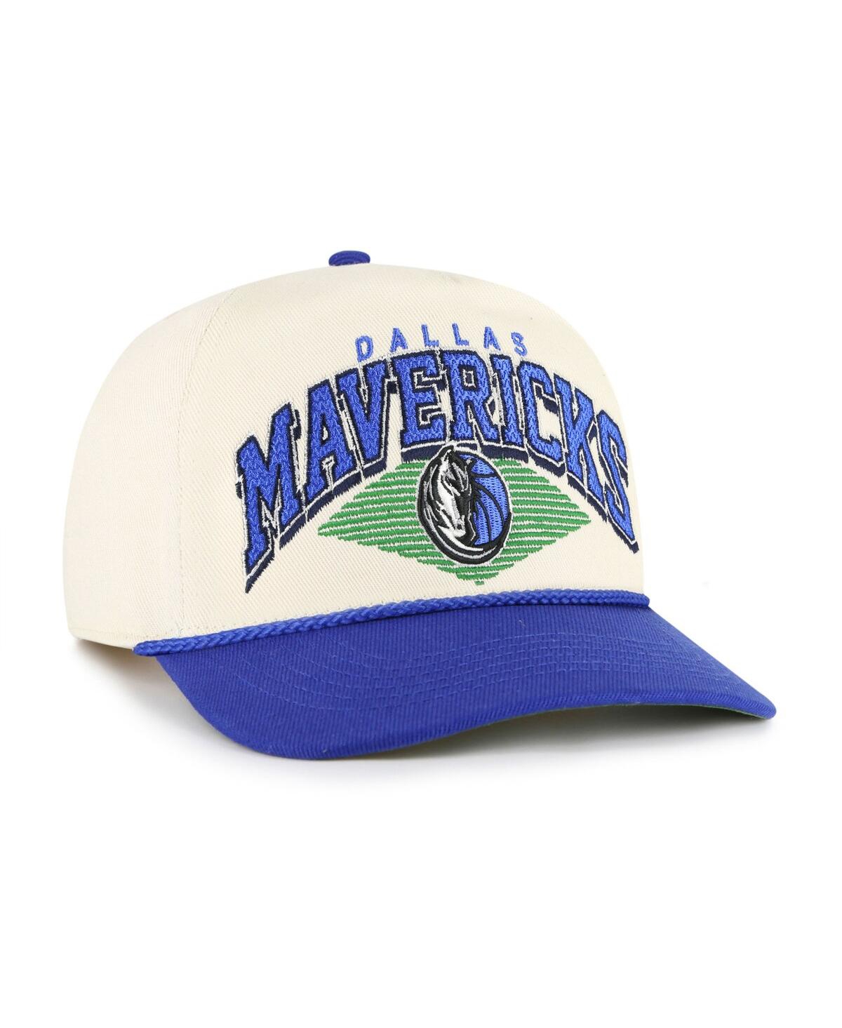 '47 Brand Men's Cream/Blue Dallas Mavericks Pomona Two-Tone Rope Hitch Adjustable Hat