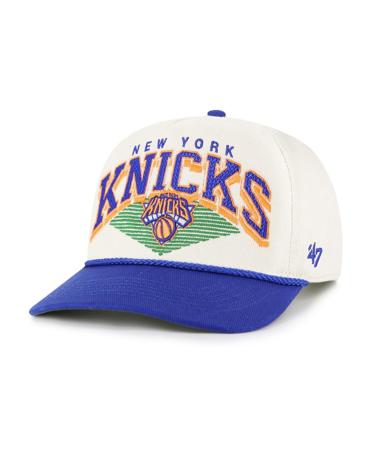 '47 Brand Men's Cream/Blue New York Knicks Pomona Two-Tone Rope Hitch Adjustable Hat