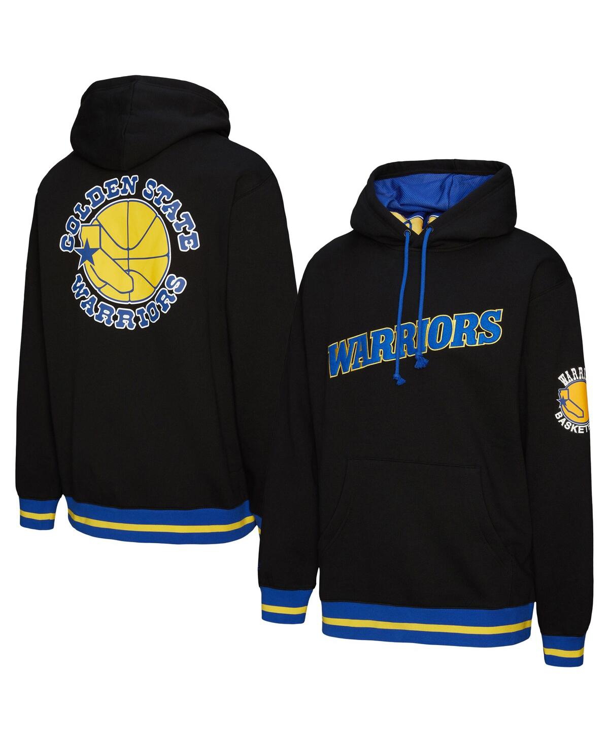 Mitchell & Ness Men's And Women's Black Golden State Warriors Heavyweight Hoodie
