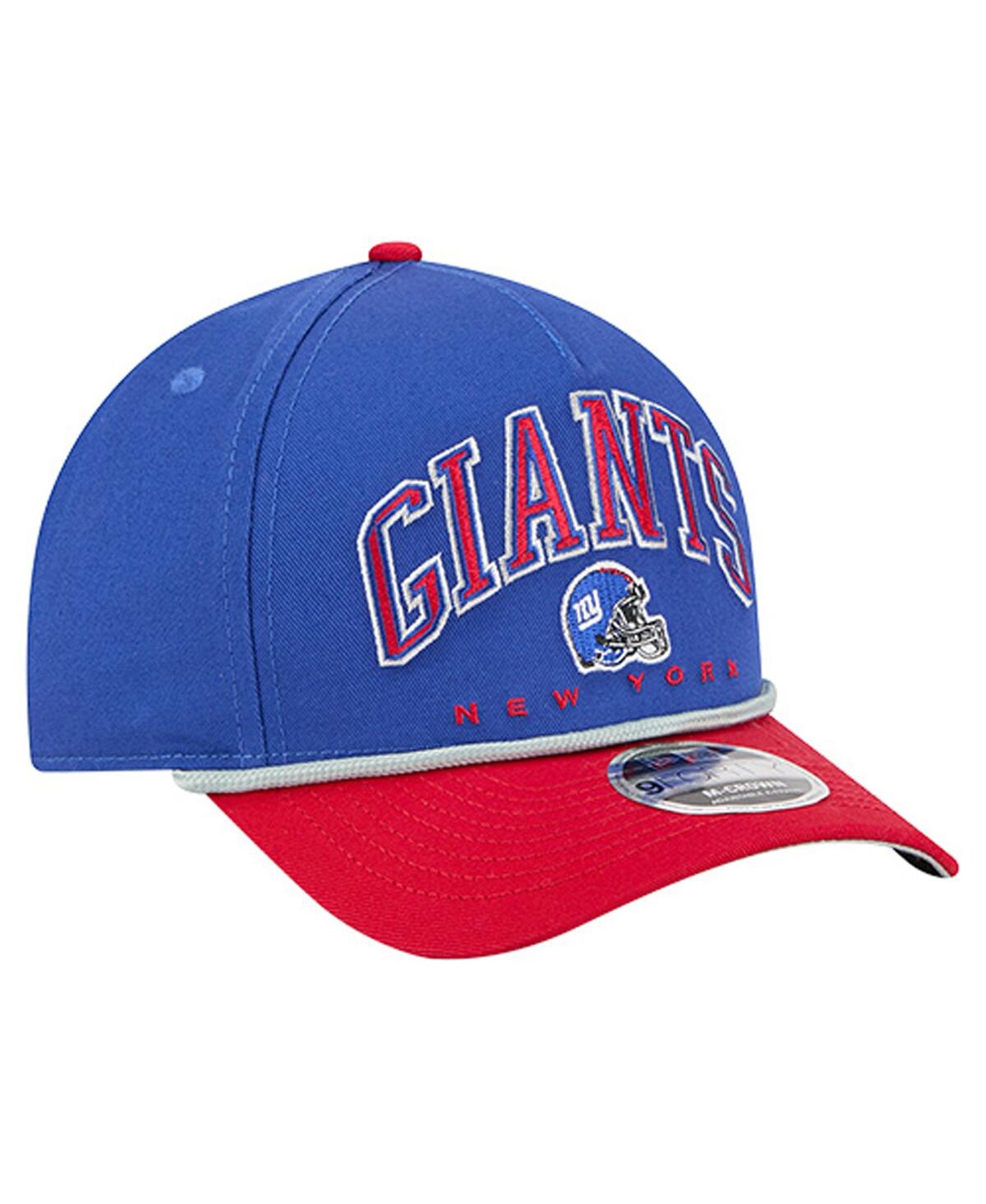 New Era Men's Royal New York Giants Arch Coolera 9forty A-frame Adjustable Hat In Blue