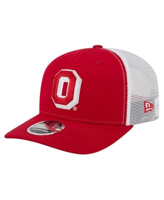 New Era - Men's Scarlet Ohio State Buckeyes Team 9SEVENTY COOLERA Trucker Adjustable Hat