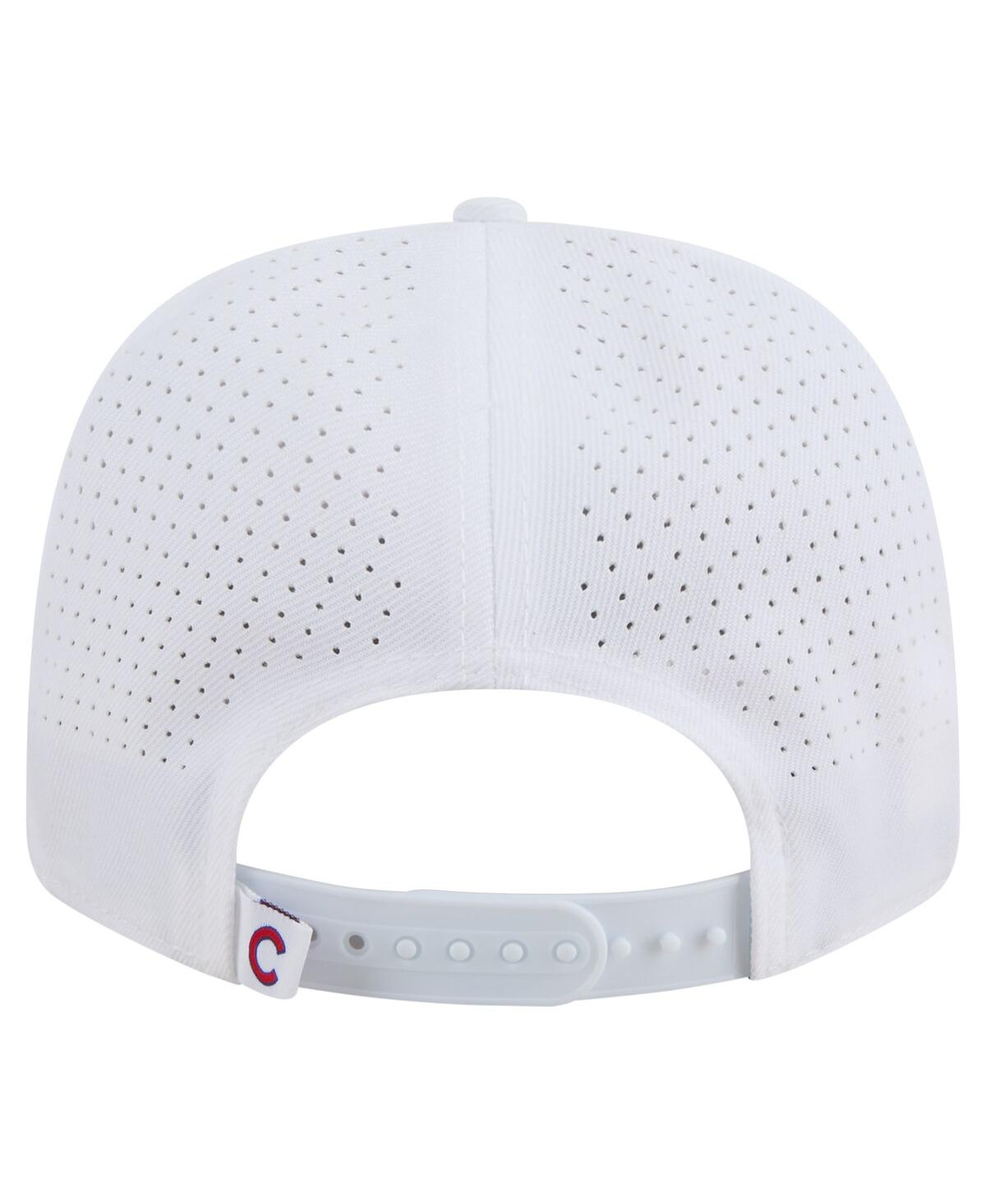 New Era Men's White Chicago Cubs Coolera 9SEVENTY Adjustable Hat