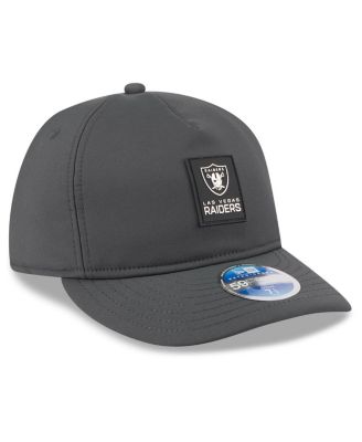 Men's Charcoal Las Vegas Raiders 2025 Sideline Cold Weather Retro Crown 59FIFTY Fitted Hat