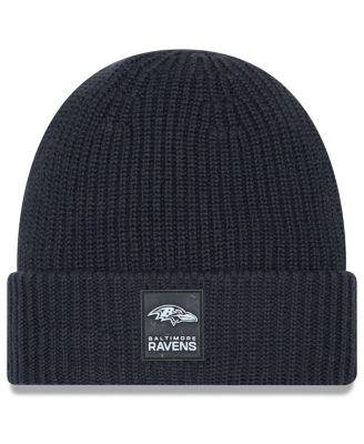 New Era - Men's Charcoal Baltimore Ravens 2025 Sideline Cold Weather Cuffed Knit Hat