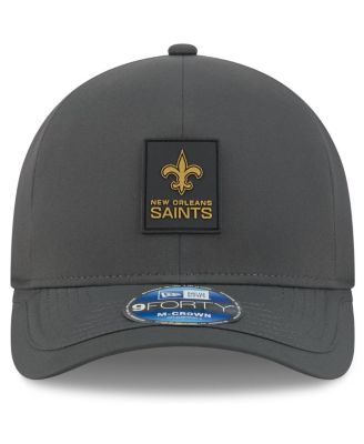 Men's Charcoal New Orleans Saints 2025 Sideline Cold Weather 9FORTY M-Crown Adjustable Hat