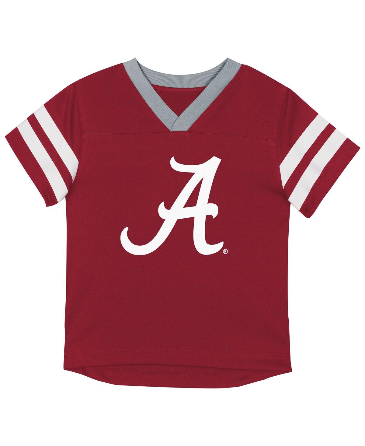 Outerstuff Big Boys And Girls 2-piece Crimson Alabama Crimson Tide Red Zone V-neck Top And Pants Set In Multi