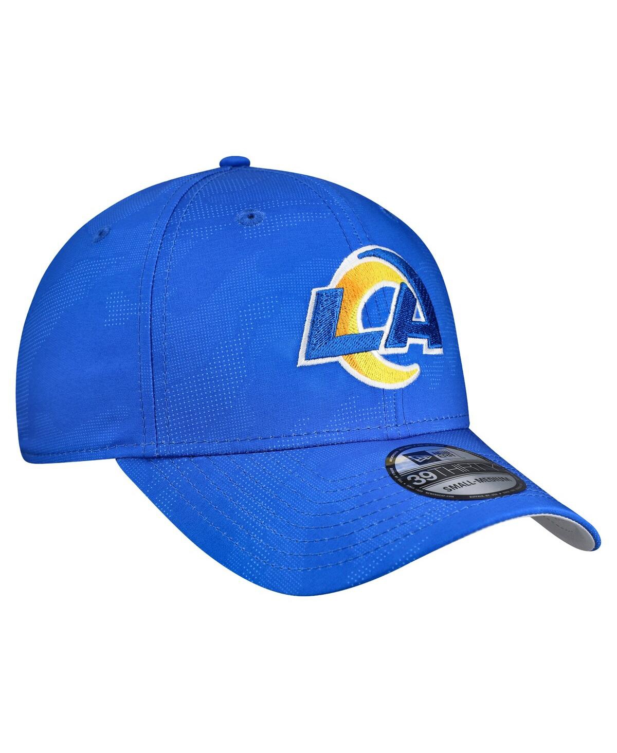 New Era Men's Royal Los Angeles Rams Tonal Camo 39thirty Stretch Fit Hat In Blue