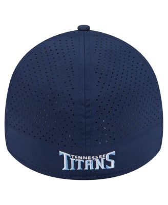 Men's Navy Tennessee Titans Perforated 39THIRTY Flex Hat