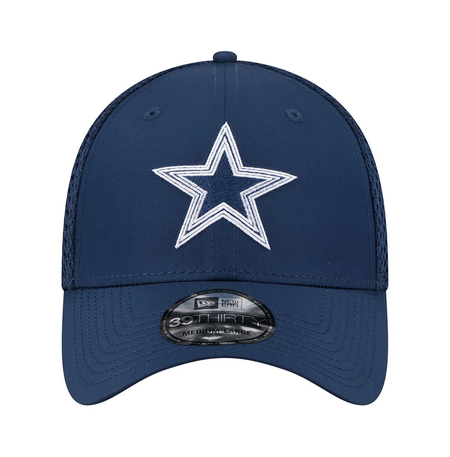 Мужская кепка New Era Navy Dallas Cowboys Outline 39THIRTY Flex Hat — фото 4