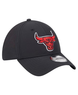 Men's Black Chicago Bulls Night 39THIRTY Flex Hat