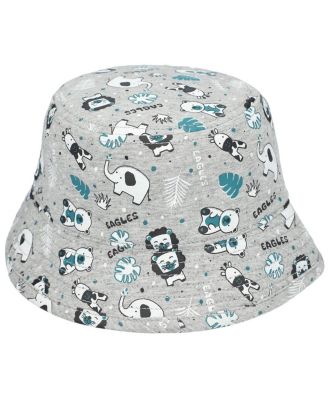 Baby Boys and Girls Gray Philadelphia Eagles Animal Bucket Hat