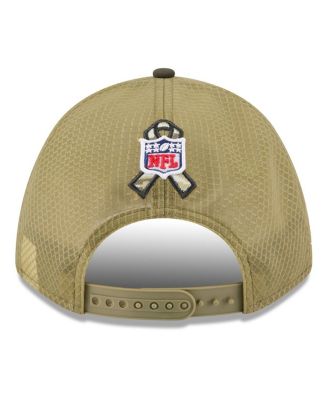 Men's Green New York Jets 2025 Salute to Service 9FORTY A-Frame M-Crown Adjustable Hat