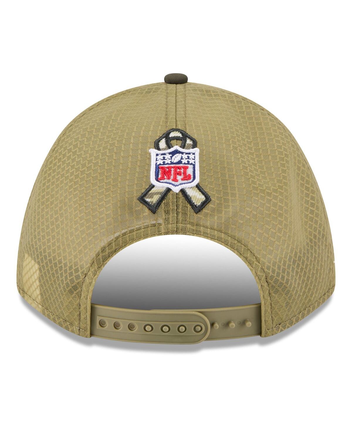 New Era Men's Green New York Jets 2025 Salute To Service 9forty A-frame M-crown Adjustable Hat In Green