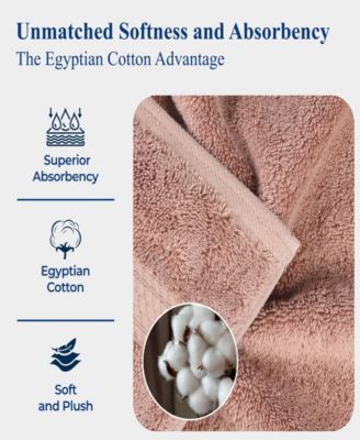 100% Egyptian Cotton 4-Piece Hand Towel Set