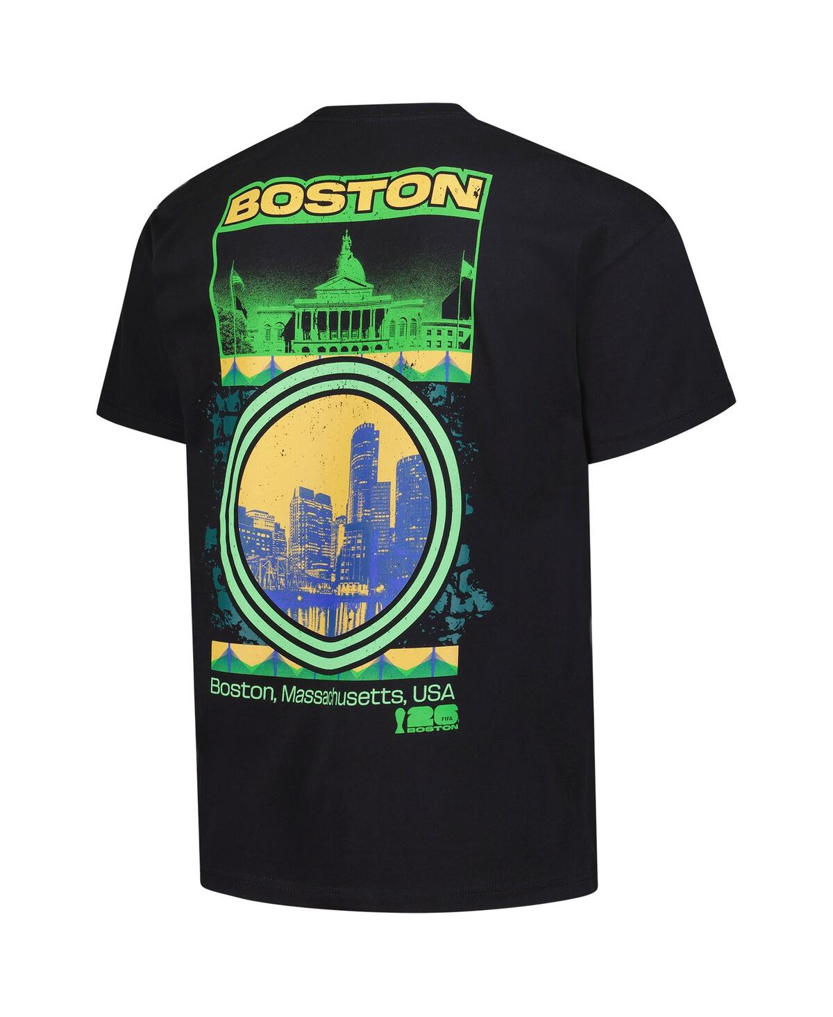 Outerstuff Men's Black 2026 Fifa World Cup Boston Host City Local Oversized T-Shirt